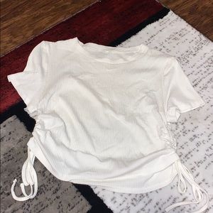 White tie side tshirt